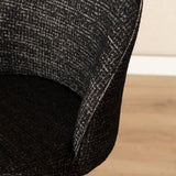 Bar stool Odin mottled fabric black 63-83 cm mottled 48 cm wide
