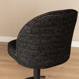 Bar stool Odin mottled fabric black 63-83 cm mottled 48 cm wide