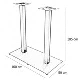 Bar table Base Tomi bistro double metal black 105 cm N/A. N/A