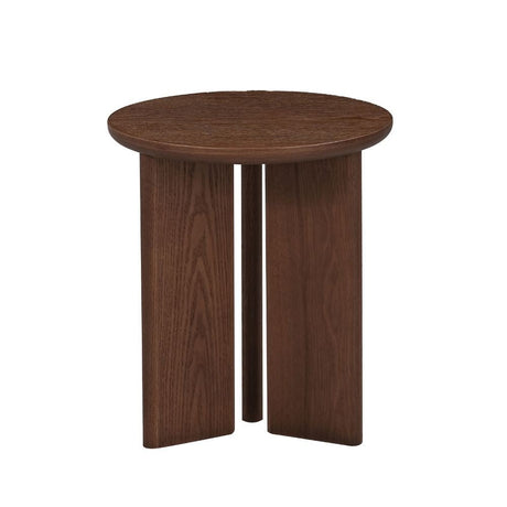 Bijzettafel Aya ø40 cm rustiek eiken Walnootlook Eikenfineer