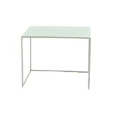 Side table Bianca metal light green 37 cm high. Green Powder-coated metal