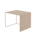 Side table Bianca metal taupe 37 cm high Powder-coated metal