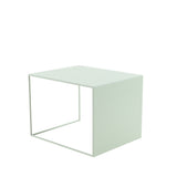 Side table Gianni metal light green 40 cm high. Green Powder-coated metal