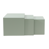 Side table Gianni metal light green 40 cm high. Green Powder-coated metal