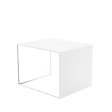 Side table Gianni metal white 40 cm high Powder-coated metal
