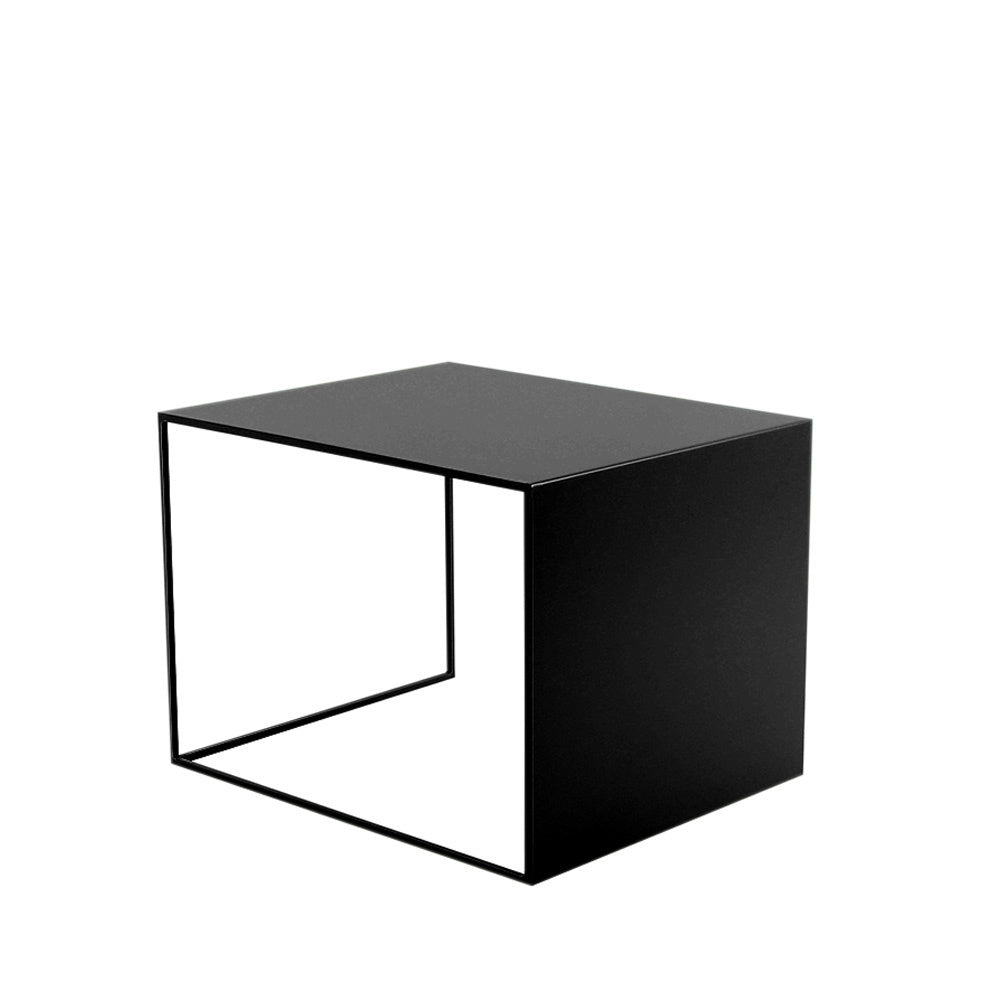 Side table Gianni metal black 40 cm high Powder-coated metal
