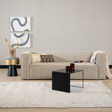 Side table Gianni metal black 40 cm high Powder-coated metal