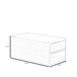 Jaxx side table 88x46 cm clear oak oak veneer