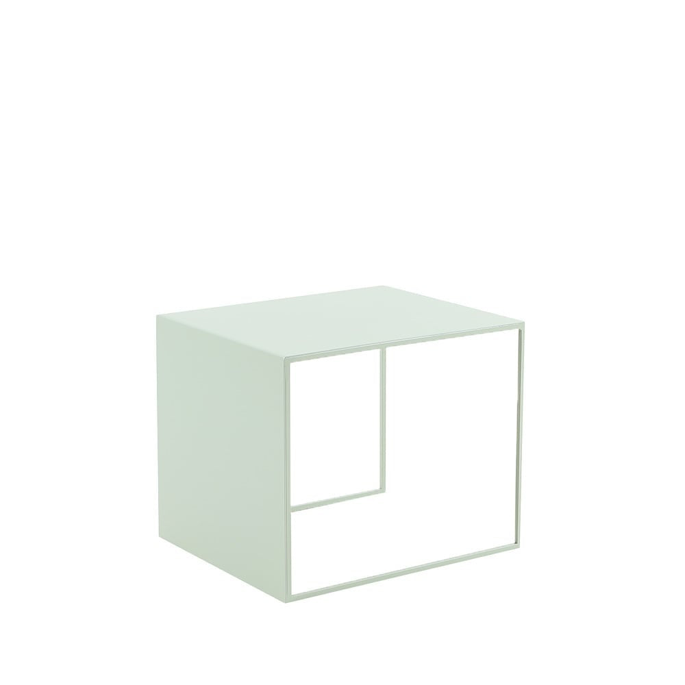 Side table Lucia metal light green 34 cm high Green Powder-coated metal