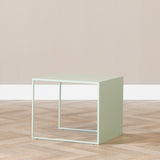 Side table Lucia metal light green 34 cm high Green Powder-coated metal