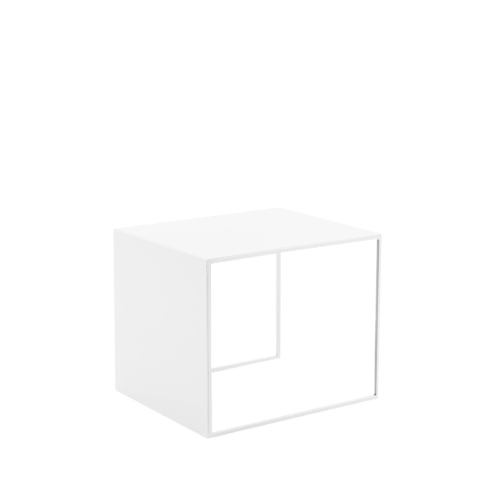 Side table Lucia metal white 34 cm high Powder-coated metal