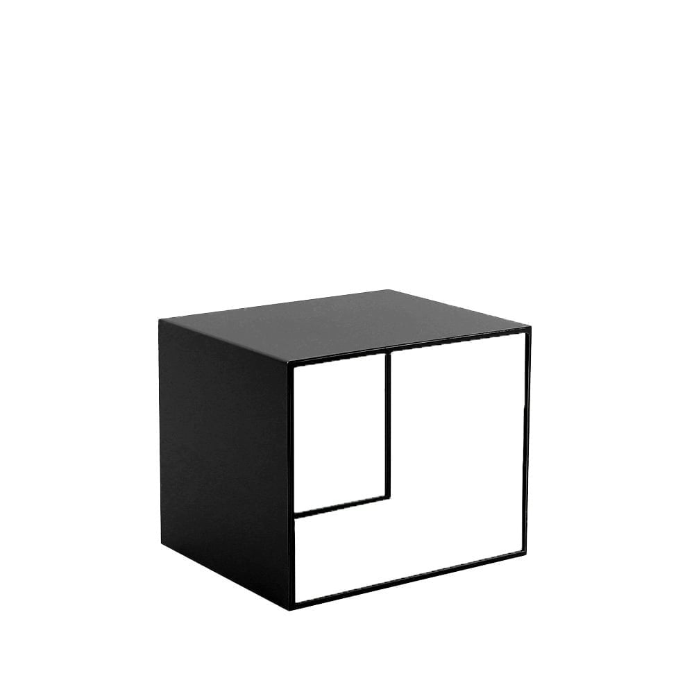 Side table Lucia metal black 34 cm high Powder-coated metal