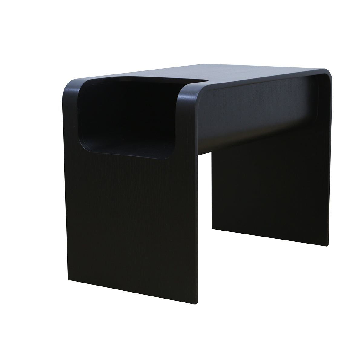 Side table/coffee table Isla black oak veneer