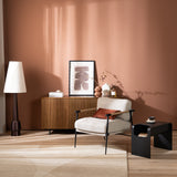 Side table/coffee table Isla black oak veneer