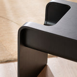 Side table/coffee table Isla black oak veneer