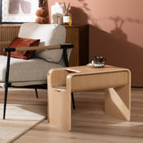 Side table/coffee table Isla natural oak Oak veneer