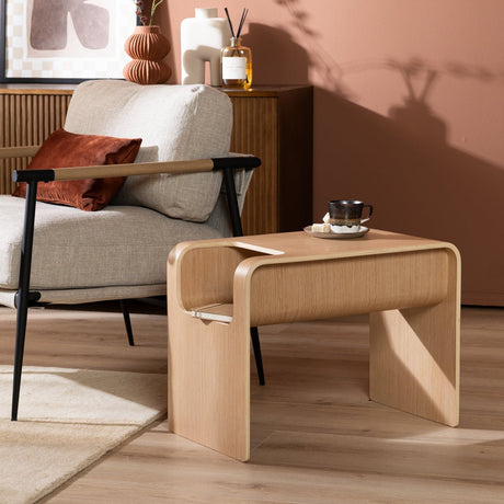 Side table/coffee table Isla natural oak Oak veneer