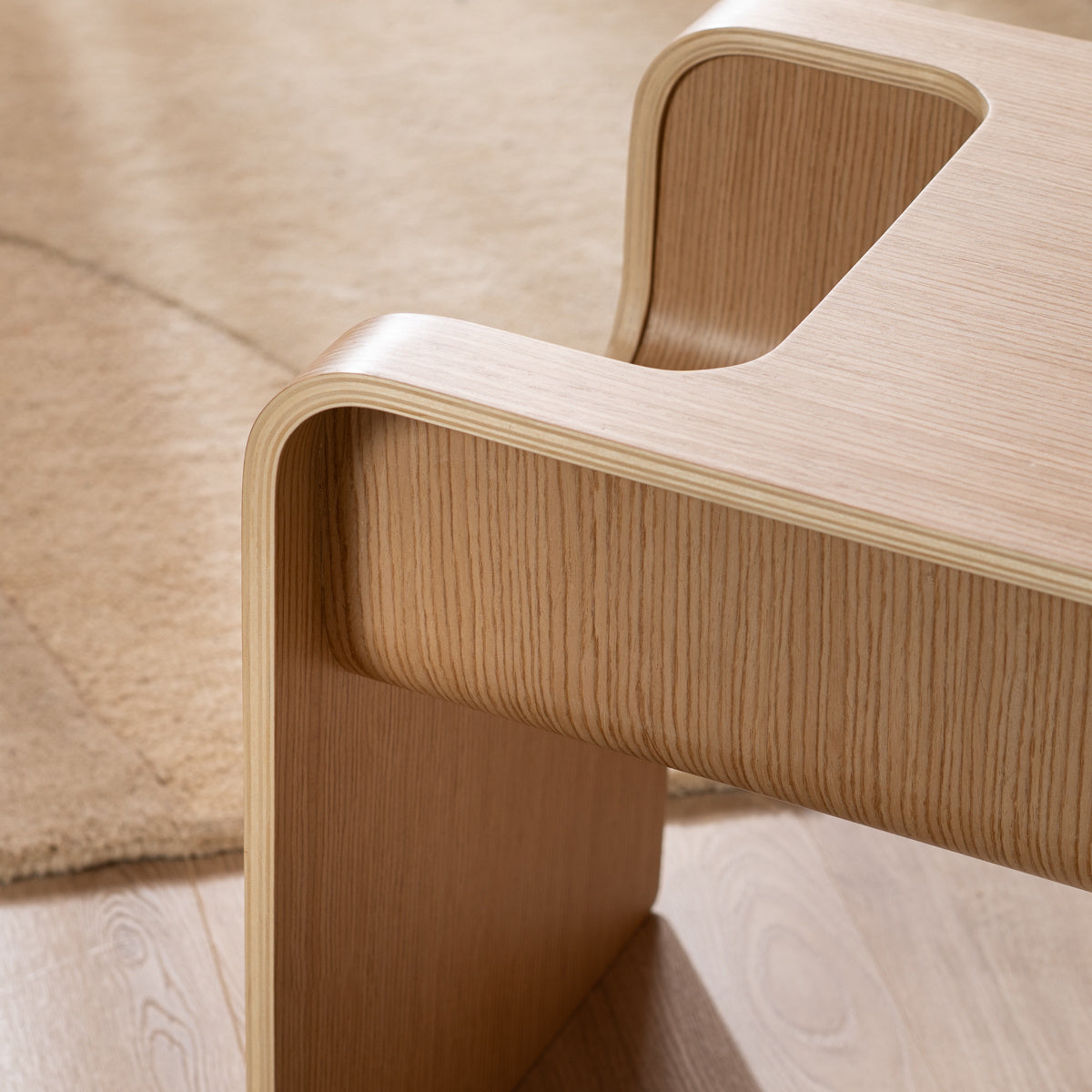 Side table/coffee table Isla natural oak Oak veneer