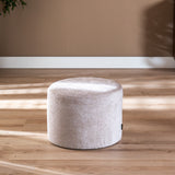 Bouclé pouffe Nora beige Bouclé
