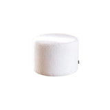 Bouclé pouffe Nora white Bouclé