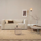 Coffee tables-Coffee table Tygo metal taupe Powder coated metal-Dimehouse