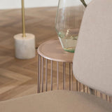 Coffee tables-Coffee table Tygo metal taupe Powder coated metal-Dimehouse