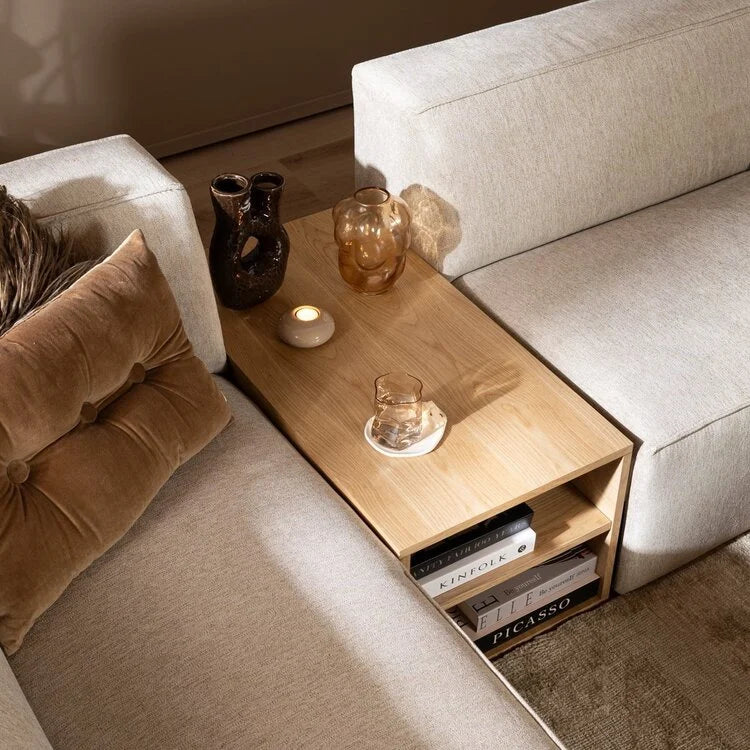 Jaxx side table 88x46 cm clear oak oak veneer