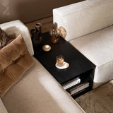 Side table Jaxx black oak 88x46 cm oak veneer