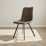 Jimmy Dining Chair PU Leather Taupe