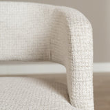 Swivel armchair Gino mottled fabric beige - image 4