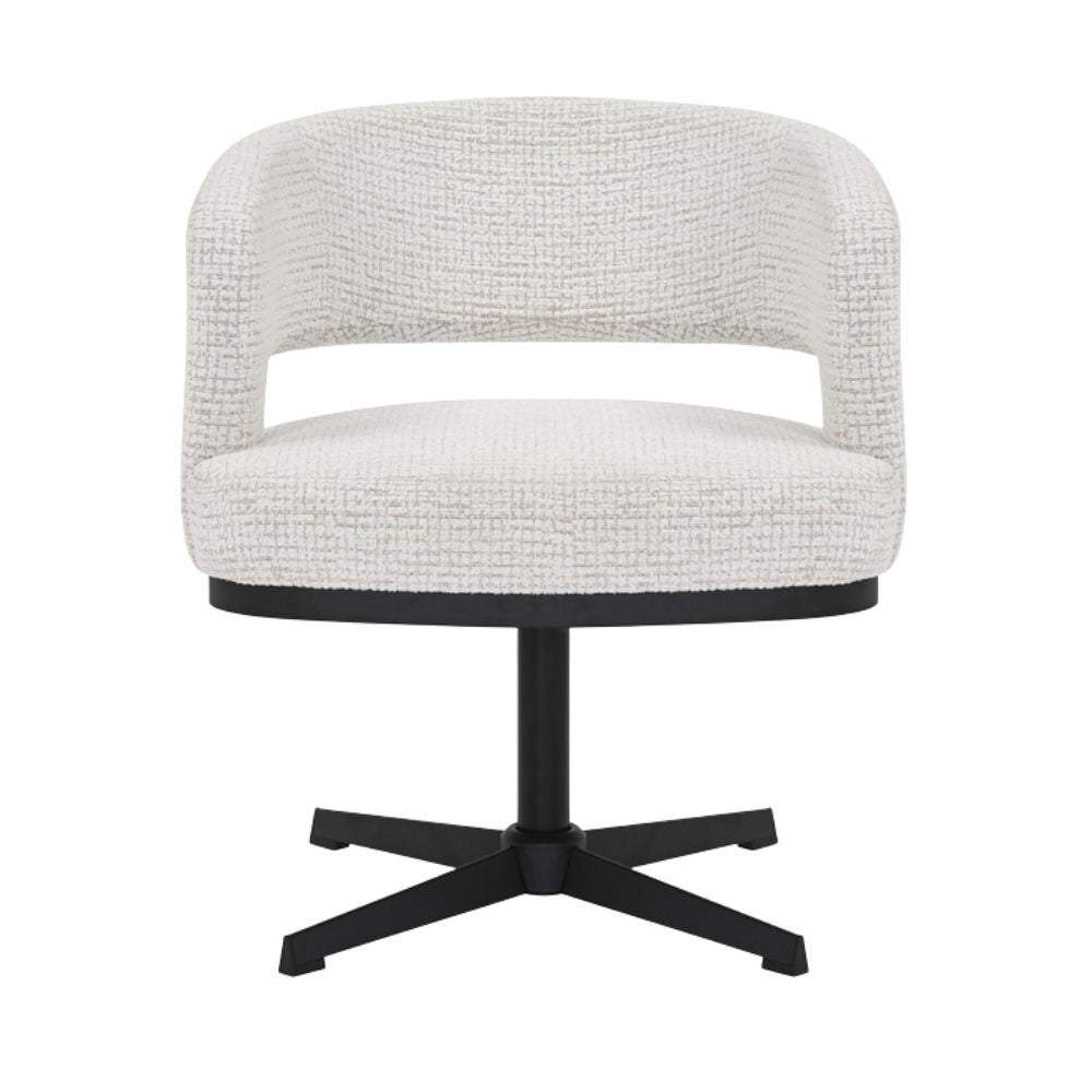 Swivel armchair Gino mottled fabric beige - image 11
