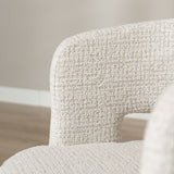 Swivel armchair Gino mottled fabric beige - image 5