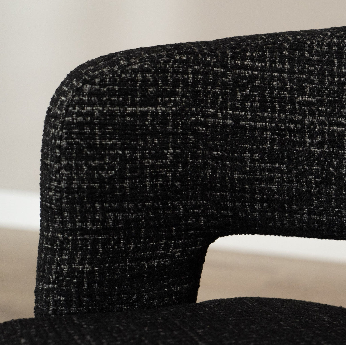 Swivel armchair Gino mixed fabric black - image 6