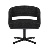 Gino swivel armchair black mixed fabric - image 12