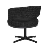 Gino swivel armchair black mixed fabric - image 14