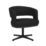 Gino swivel armchair black mixed fabric - image 11