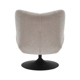 Swivel armchair Lise chenille taupe - image 14