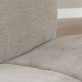 Lise chenille taupe swivel armchair - image 8