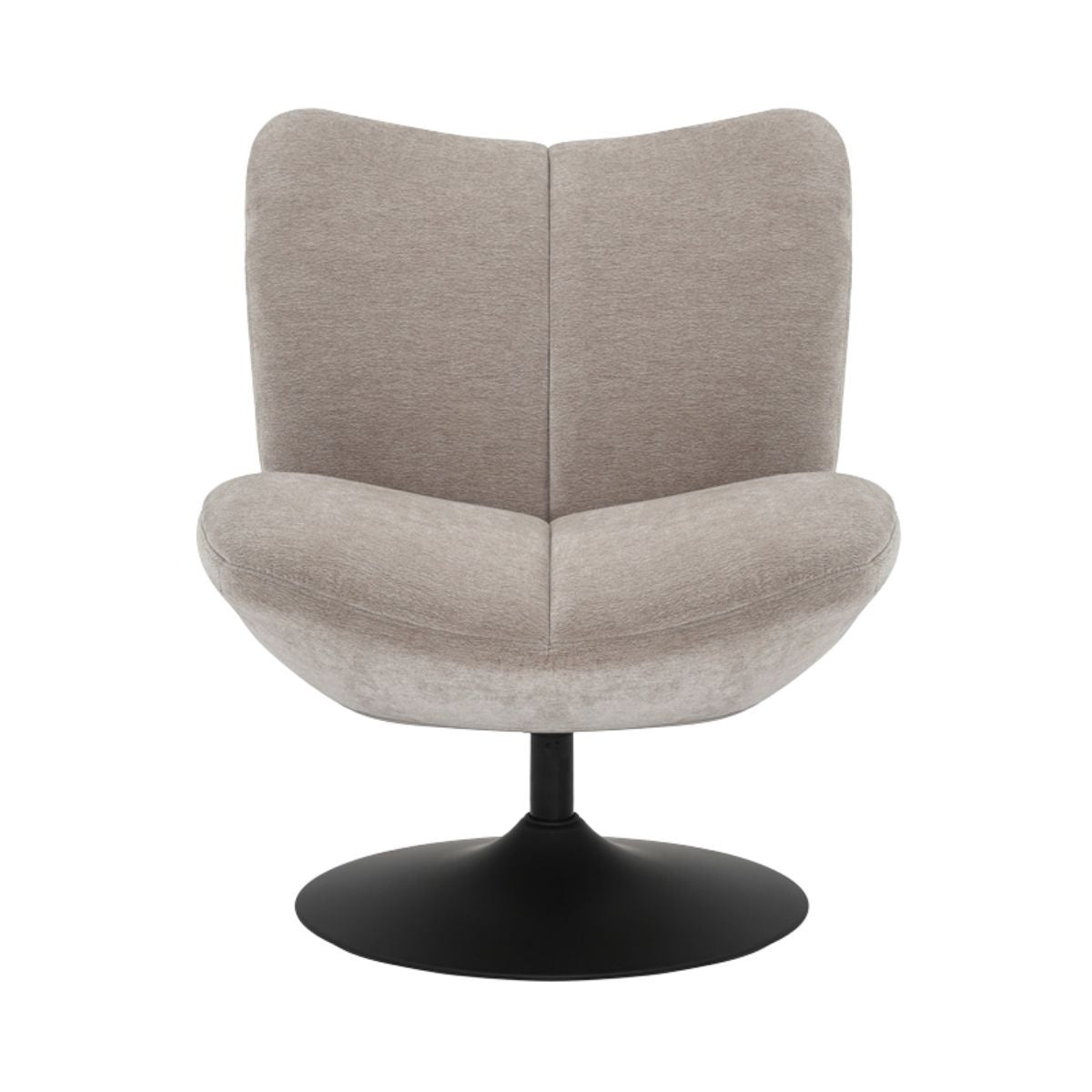 Lise chenille taupe swivel armchair - image 11