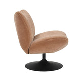 Swivel armchair Lise chenille terracotta - image 6