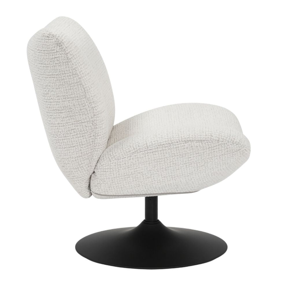 Swivel armchair Moira mottled fabric beige - image 12