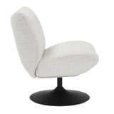 Swivel armchair Moira mottled fabric beige - image 12