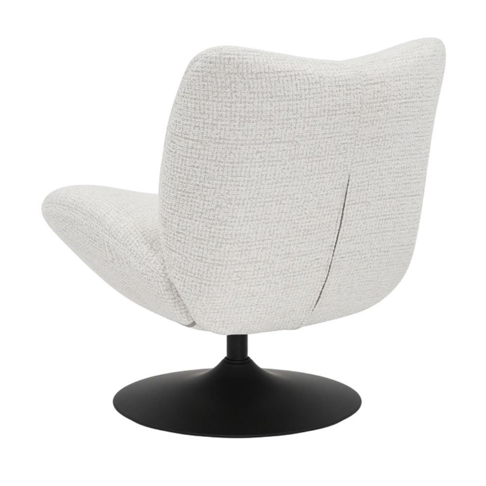 Swivel armchair Moira mottled fabric beige - image 13