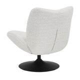 Swivel armchair Moira mottled fabric beige - image 13