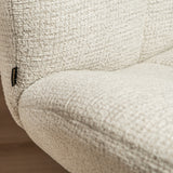 Swivel armchair Moira mottled fabric beige - image 6