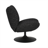 Swivel armchair Moira mixed fabric black - image 12