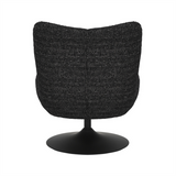 Swivel armchair Moira mixed fabric black - image 14