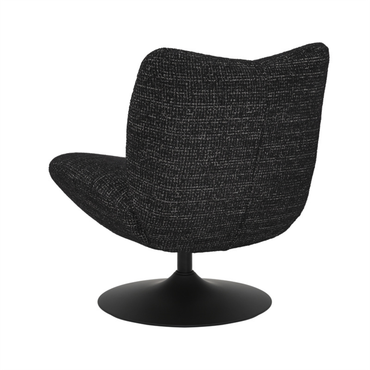 Swivel armchair Moira mixed fabric black - image 13