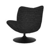 Swivel armchair Moira mixed fabric black - image 13