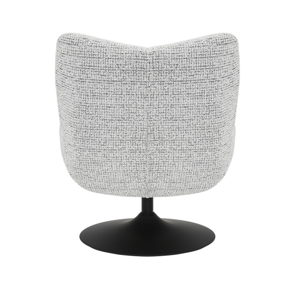 Swivel armchair Moira mixed fabric off white/black - image 14